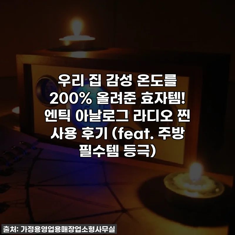 우리 집 감성 온도를 200% 올려준 효자템! 엔틱 아날로그 라디오 찐 사용 후기 (feat. 주방 필수템 등극)