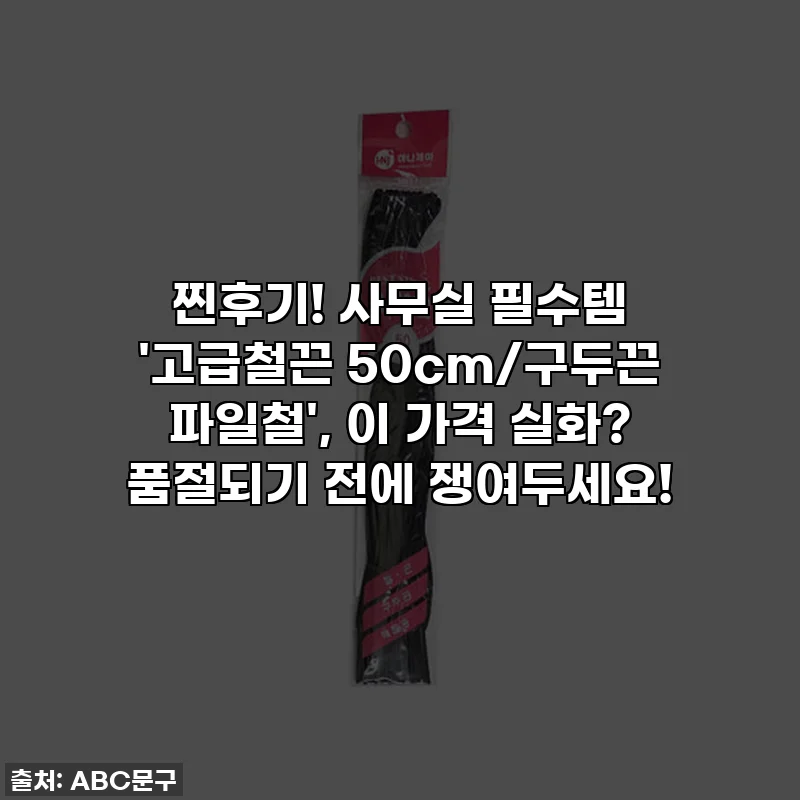 찐후기! 사무실 필수템 '고급철끈 50cm/구두끈 파일철', 이 가격 실화? 품절되기 전에 쟁여두세요!