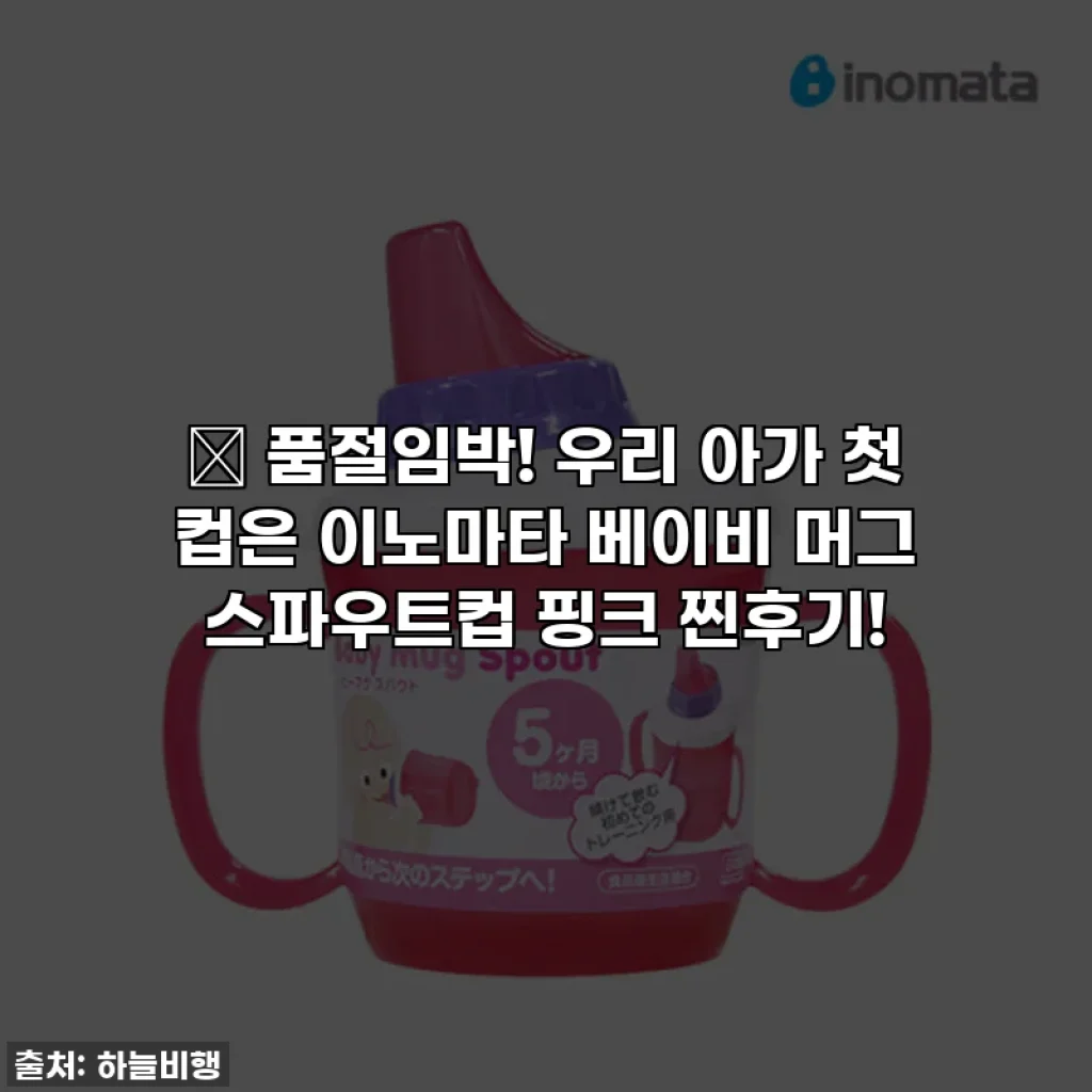 🎁 품절임박! 우리 아가 첫 컵은 이노마타 베이비 머그 스파우트컵 핑크 찐후기!