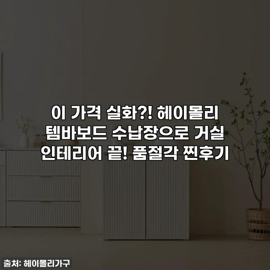 이 가격 실화?! 헤이몰리 템바보드 수납장으로 거실 인테리어 끝! 품절각 찐후기
