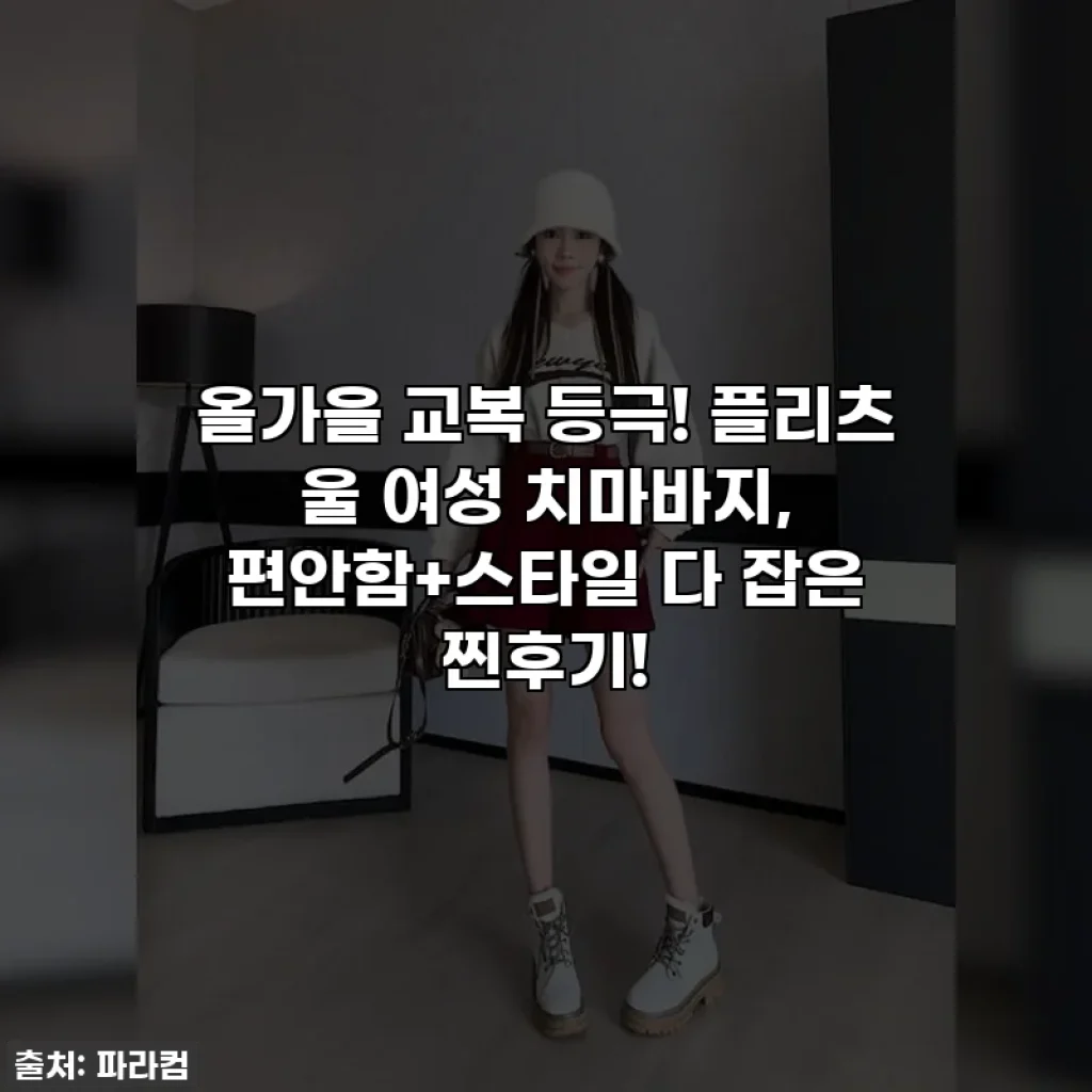 올가을 교복 등극! 플리츠 울 여성 치마바지, 편안함+스타일 다 잡은 찐후기!