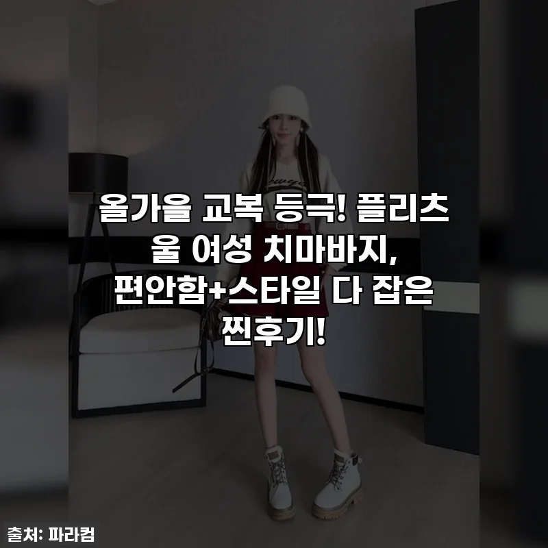 올가을 교복 등극! 플리츠 울 여성 치마바지, 편안함+스타일 다 잡은 찐후기!