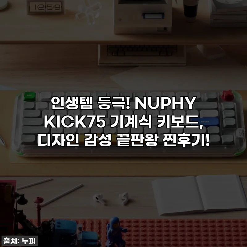 인생템 등극! NUPHY KICK75 기계식 키보드, 디자인 감성 끝판왕 찐후기!
