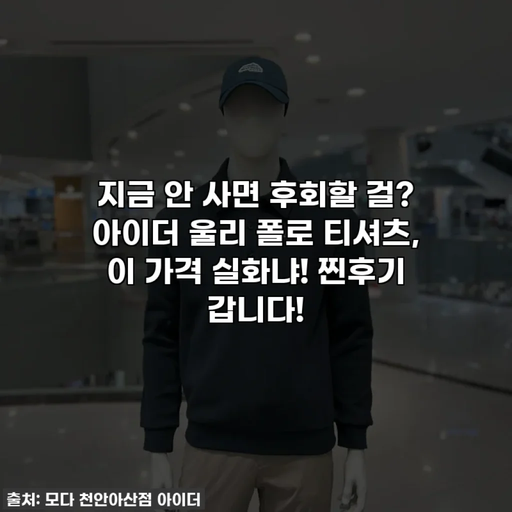 지금 안 사면 후회할 걸? 아이더 울리 폴로 티셔츠, 이 가격 실화냐! 찐후기 갑니다!