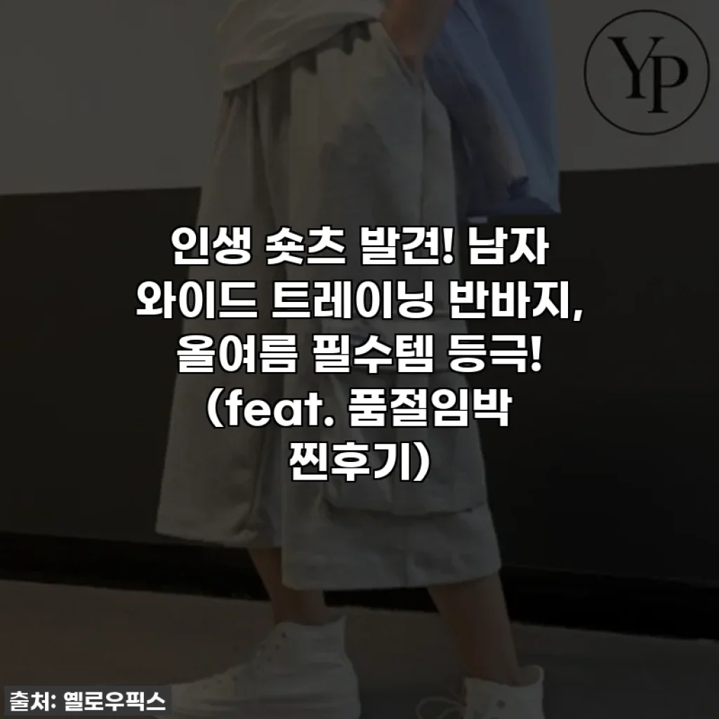 인생 숏츠 발견! 남자 와이드 트레이닝 반바지, 올여름 필수템 등극! (feat. 품절임박 찐후기)