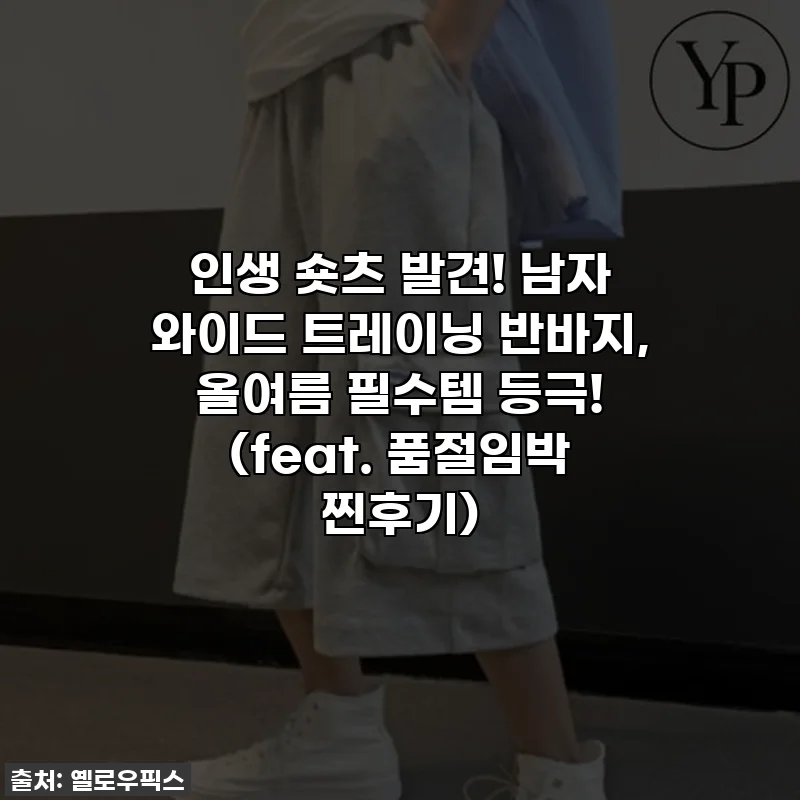 인생 숏츠 발견! 남자 와이드 트레이닝 반바지, 올여름 필수템 등극! (feat. 품절임박 찐후기)
