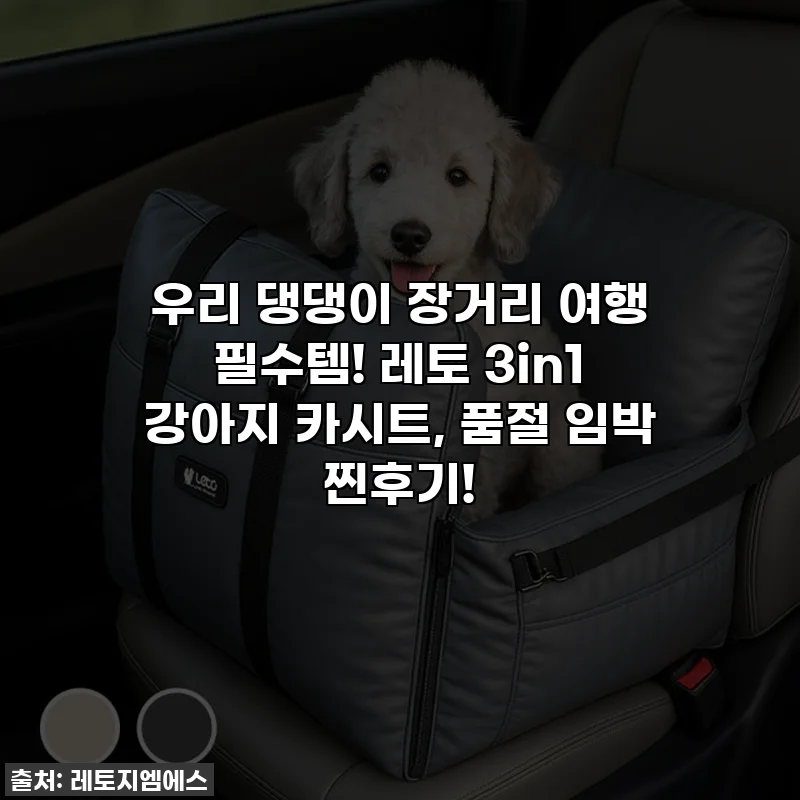 우리 댕댕이 장거리 여행 필수템! 레토 3in1 강아지 카시트, 품절 임박 찐후기!