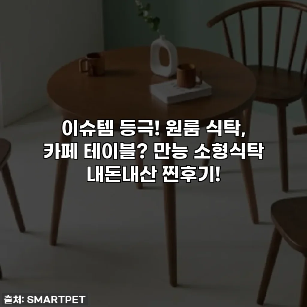 이슈템 등극! 원룸 식탁, 카페 테이블? 만능 소형식탁 내돈내산 찐후기!