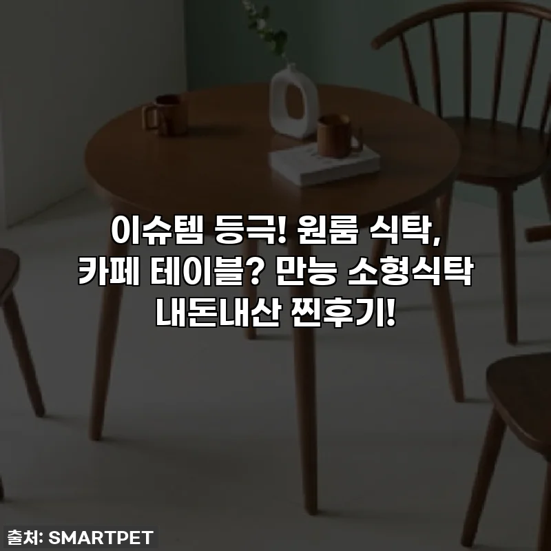 이슈템 등극! 원룸 식탁, 카페 테이블? 만능 소형식탁 내돈내산 찐후기!