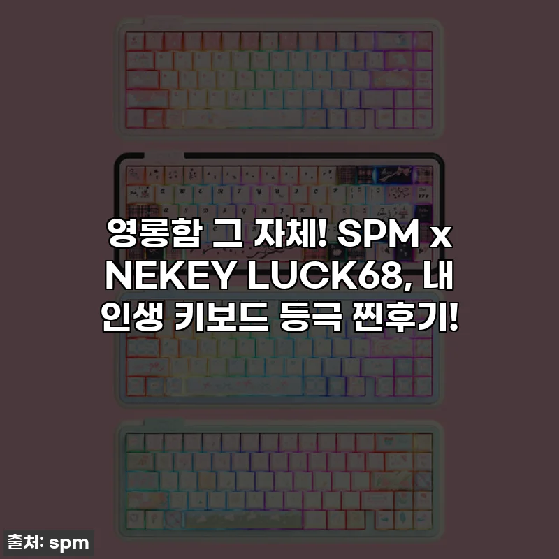 영롱함 그 자체! SPM x NEKEY LUCK68, 내 인생 키보드 등극 찐후기!