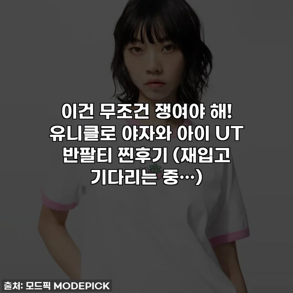 이건 무조건 쟁여야 해! 유니클로 야자와 아이 UT 반팔티 찐후기 (재입고 기다리는 중…)