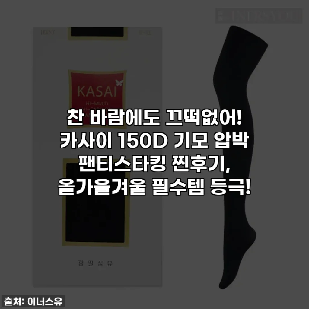 찬 바람에도 끄떡없어! 카사이 150D 기모 압박 팬티스타킹 찐후기, 올가을겨울 필수템 등극!