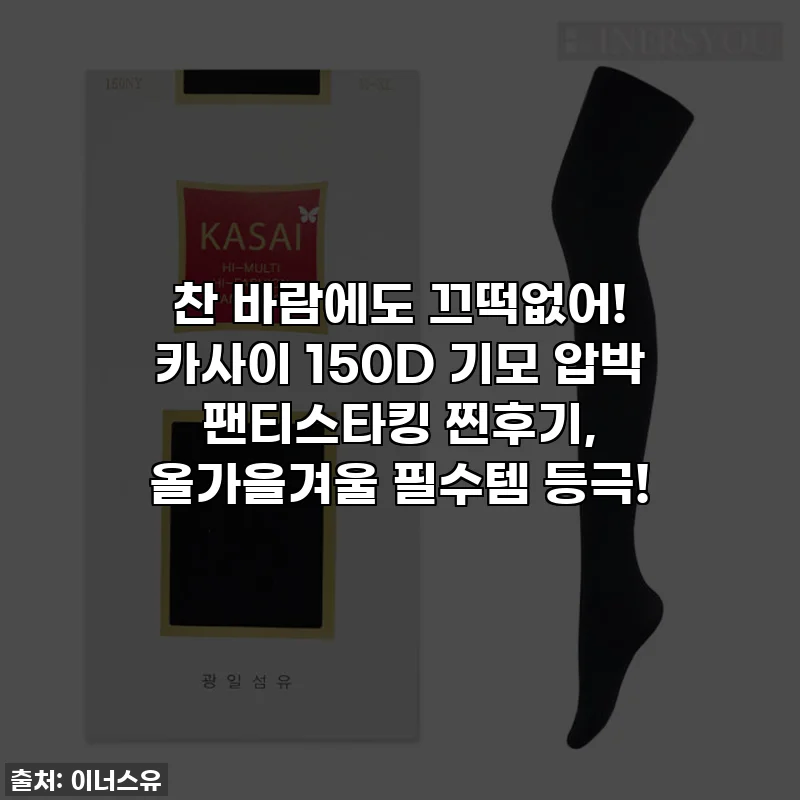 찬 바람에도 끄떡없어! 카사이 150D 기모 압박 팬티스타킹 찐후기, 올가을겨울 필수템 등극!