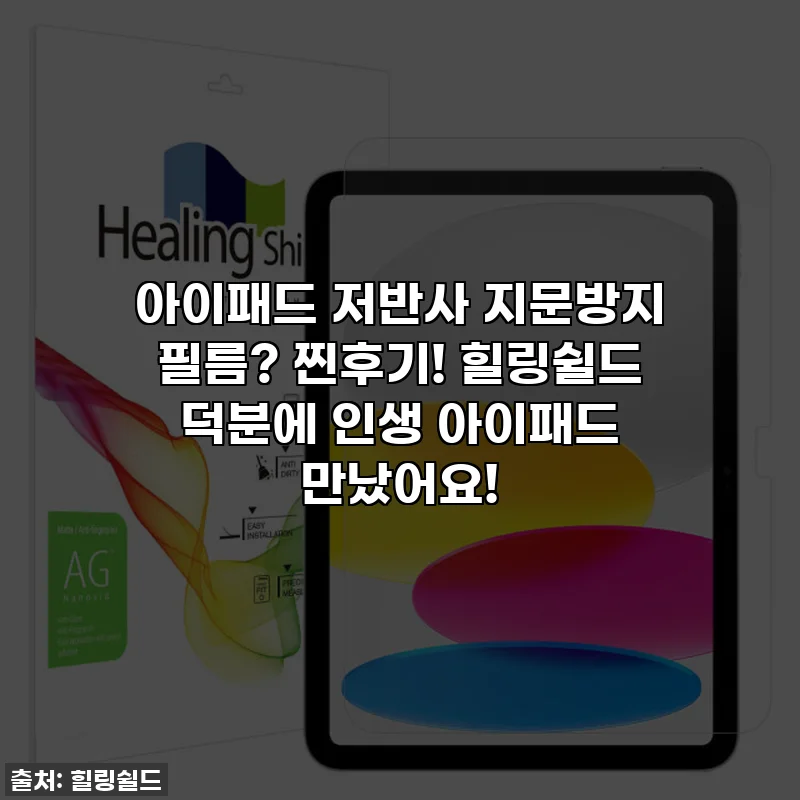 아이패드 저반사 지문방지 필름? 찐후기! 힐링쉴드 덕분에 인생 아이패드 만났어요!