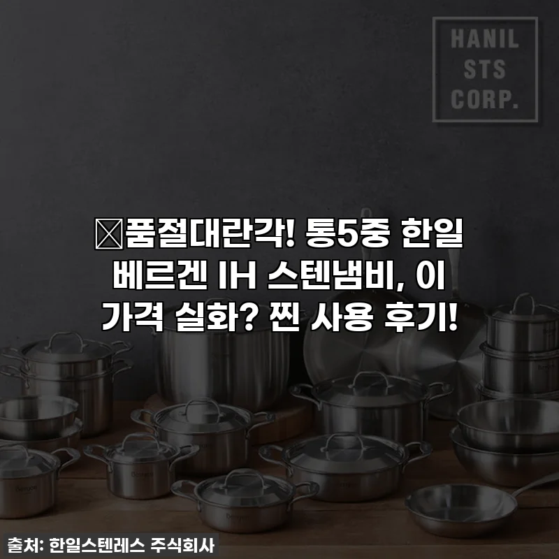 💥품절대란각! 통5중 한일 베르겐 IH 스텐냄비, 이 가격 실화? 찐 사용 후기!