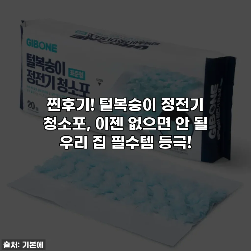 찐후기! 털복숭이 정전기 청소포, 이젠 없으면 안 될 우리 집 필수템 등극!