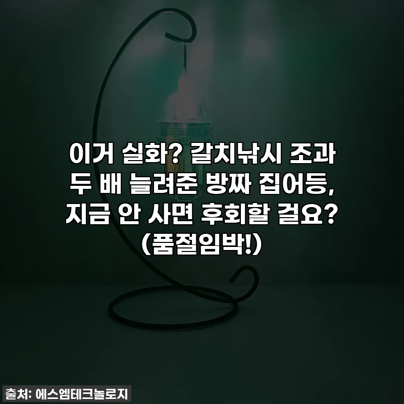 이거 실화? 갈치낚시 조과 두 배 늘려준 방짜 집어등, 지금 안 사면 후회할 걸요? (품절임박!)