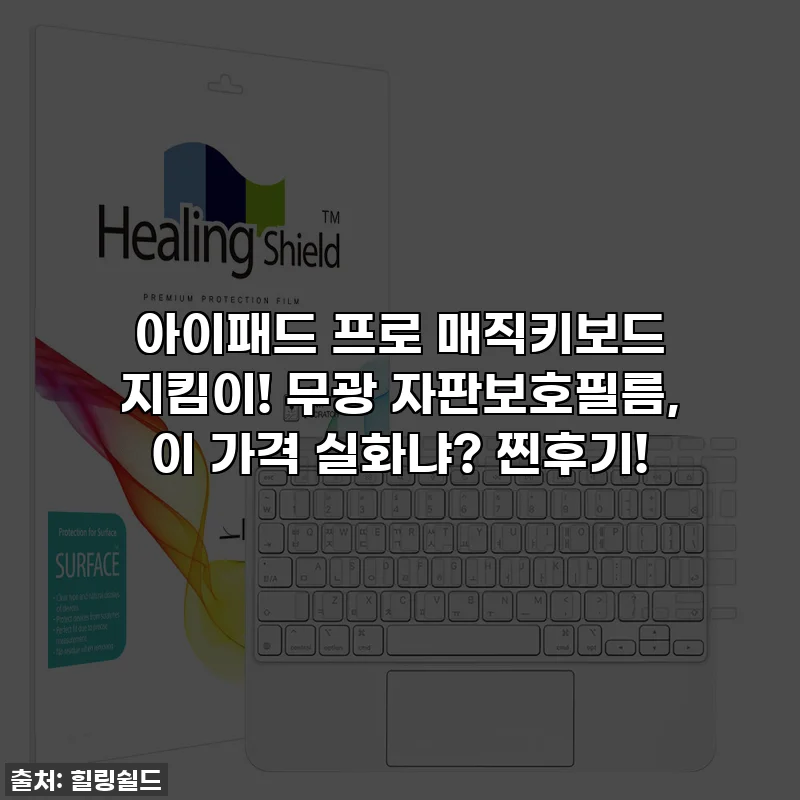 아이패드 프로 매직키보드 지킴이! 무광 자판보호필름, 이 가격 실화냐? 찐후기!
