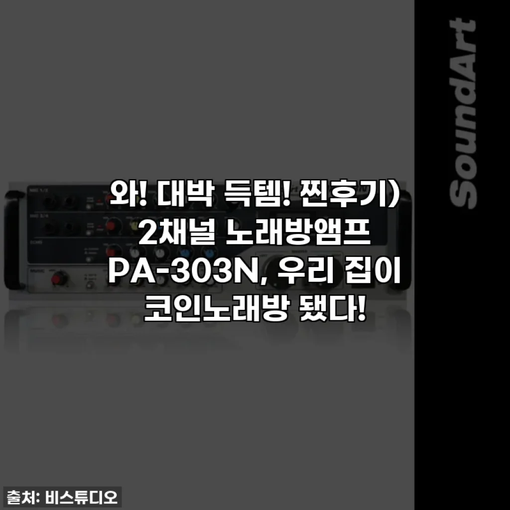와! 대박 득템! 찐후기) 2채널 노래방앰프 PA-303N, 우리 집이 코인노래방 됐다!