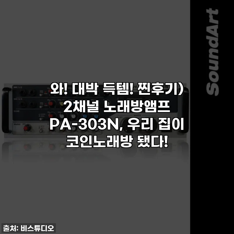 와! 대박 득템! 찐후기) 2채널 노래방앰프 PA-303N, 우리 집이 코인노래방 됐다!