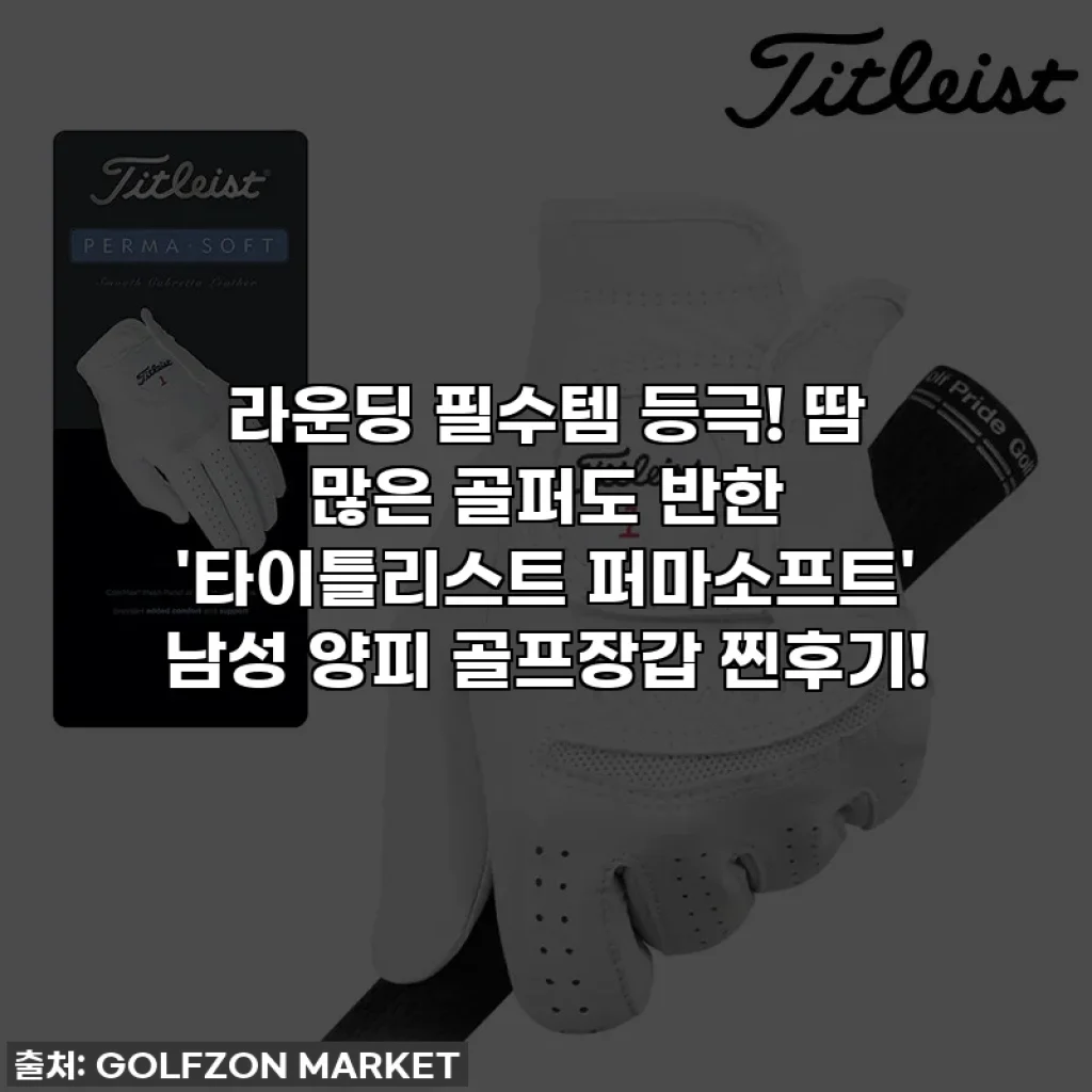 라운딩 필수템 등극! 땀 많은 골퍼도 반한 '타이틀리스트 퍼마소프트' 남성 양피 골프장갑 찐후기!
