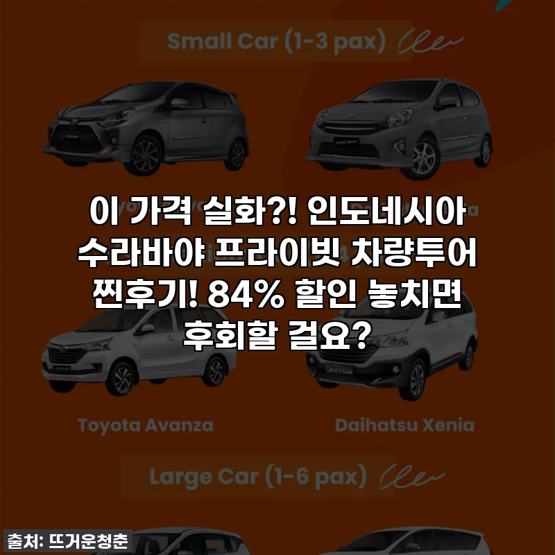 이 가격 실화?! 인도네시아 수라바야 프라이빗 차량투어 찐후기! 84% 할인 놓치면 후회할 걸요?