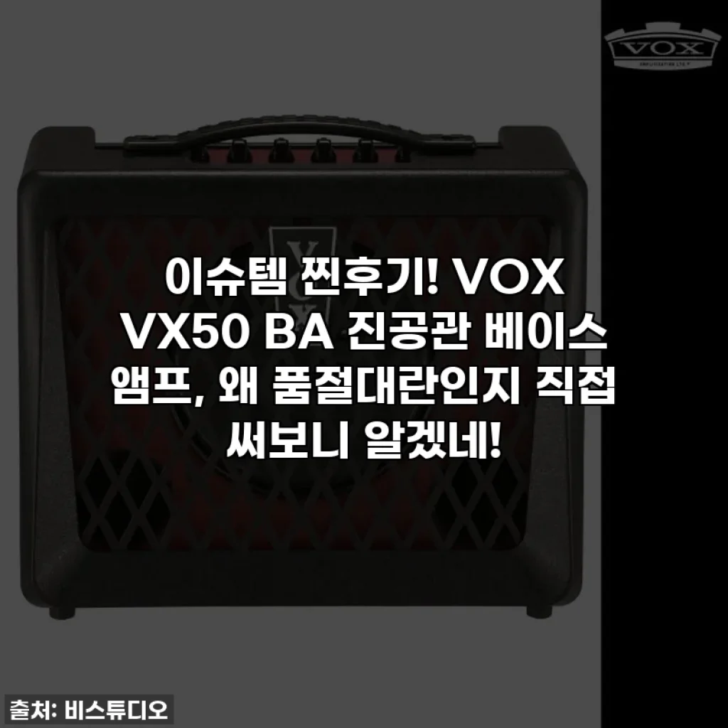 이슈템 찐후기! VOX VX50 BA 진공관 베이스 앰프, 왜 품절대란인지 직접 써보니 알겠네!