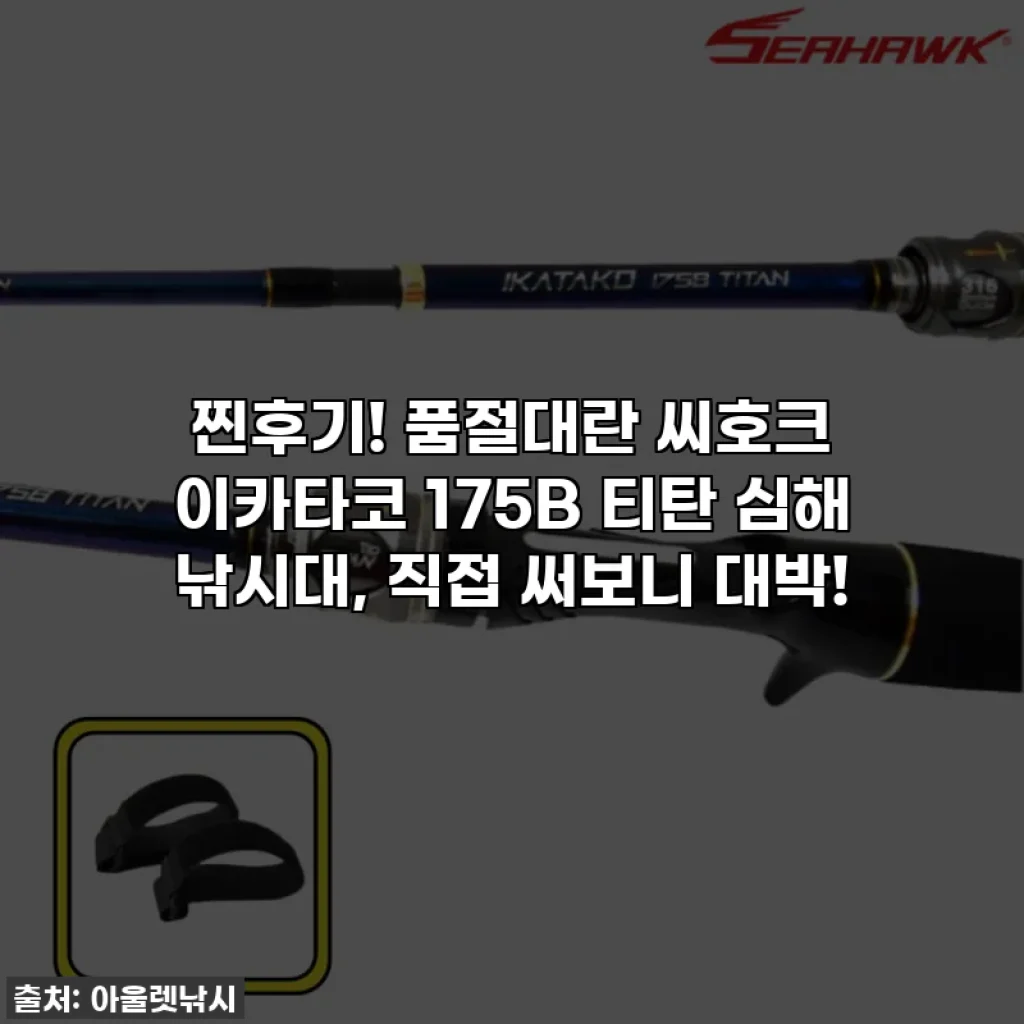 찐후기! 품절대란 씨호크 이카타코 175B 티탄 심해 낚시대, 직접 써보니 대박!