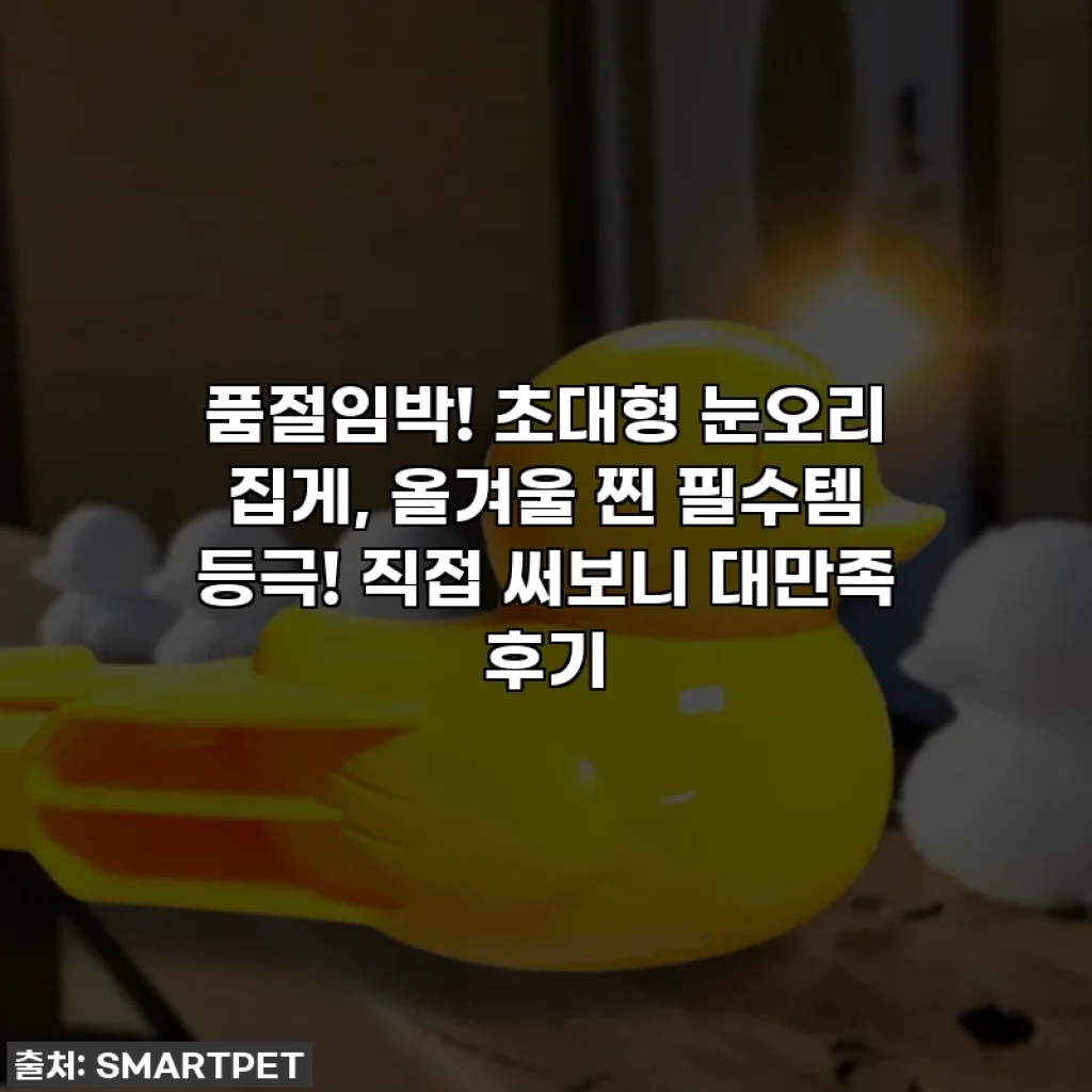 품절임박! 초대형 눈오리 집게, 올겨울 찐 필수템 등극! 직접 써보니 대만족 후기