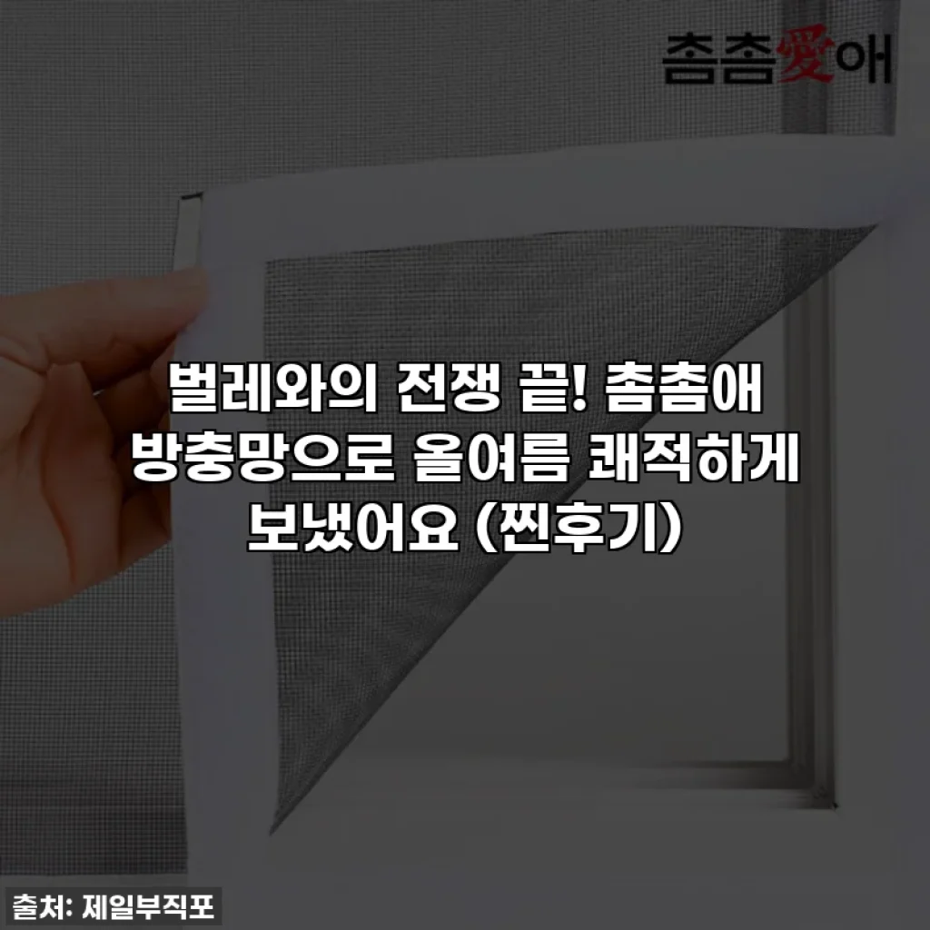 벌레와의 전쟁 끝! 촘촘애 방충망으로 올여름 쾌적하게 보냈어요 (찐후기)