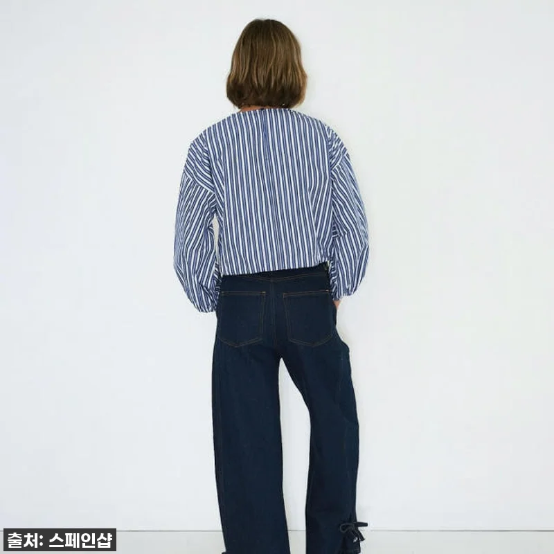 타이니코튼 와이드 데님 리본 디테일 관련 이미지 3