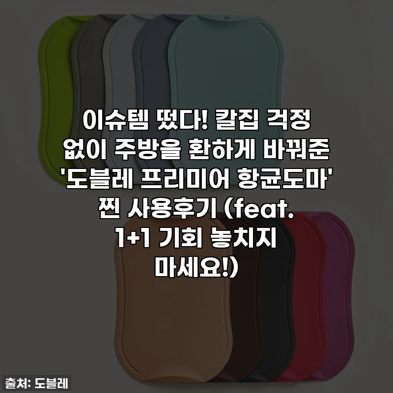 이슈템 떴다! 칼집 걱정 없이 주방을 환하게 바꿔준 '도블레 프리미어 항균도마' 찐 사용후기 (feat. 1+1 기회 놓치지 마세요!)