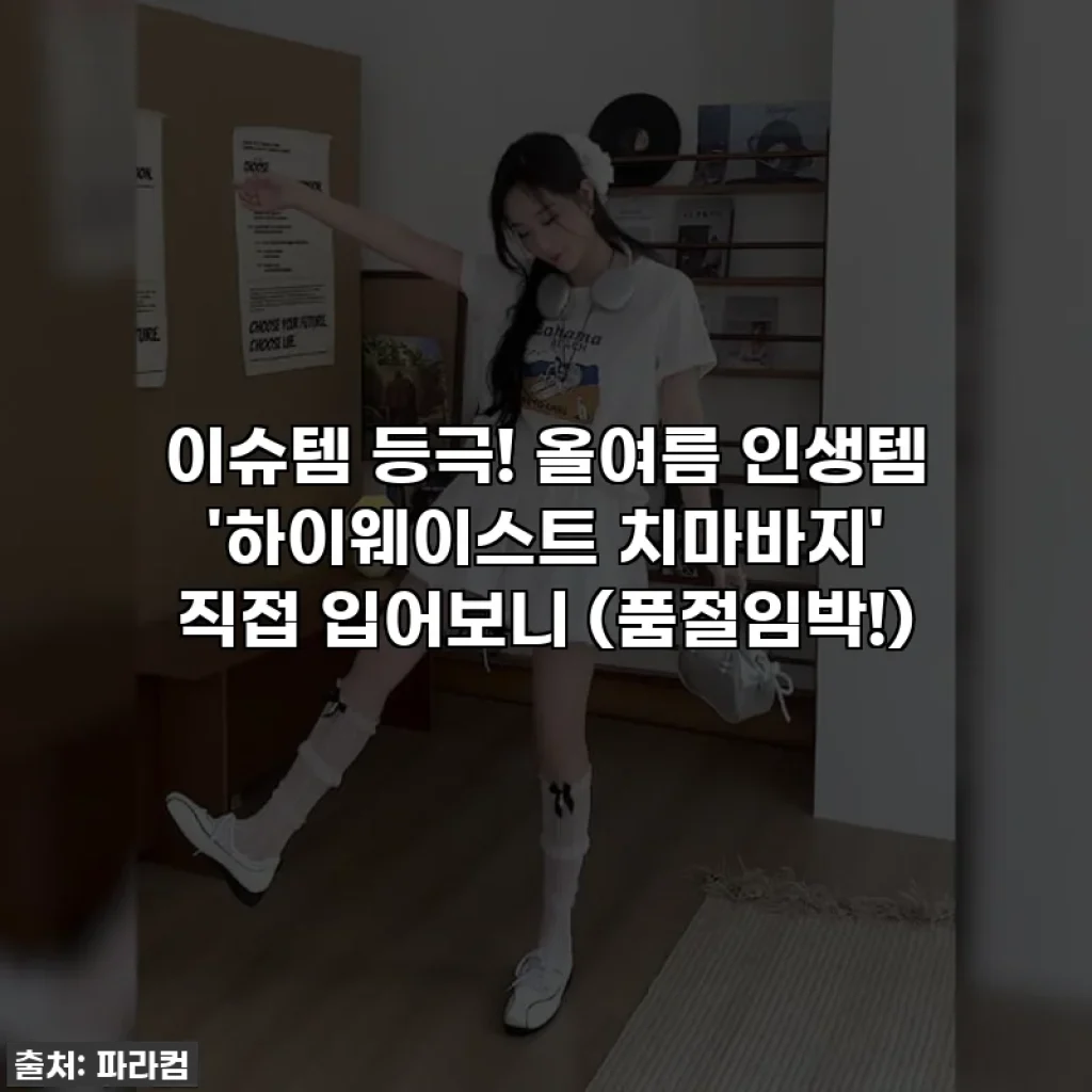 이슈템 등극! 올여름 인생템 '하이웨이스트 치마바지' 직접 입어보니 (품절임박!)