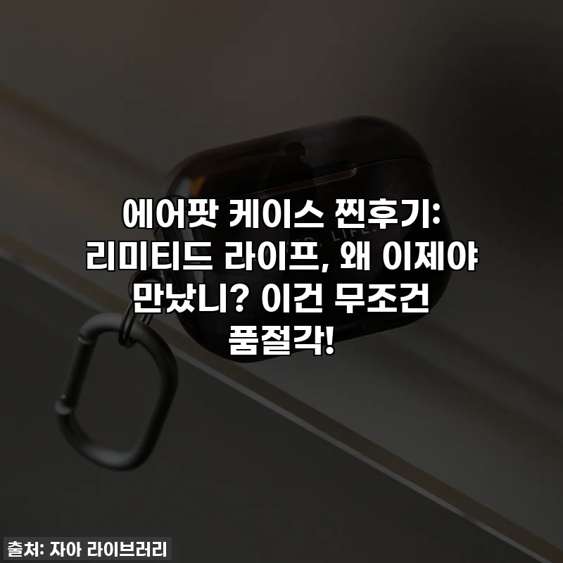 에어팟 케이스 찐후기: 리미티드 라이프, 왜 이제야 만났니? 이건 무조건 품절각!