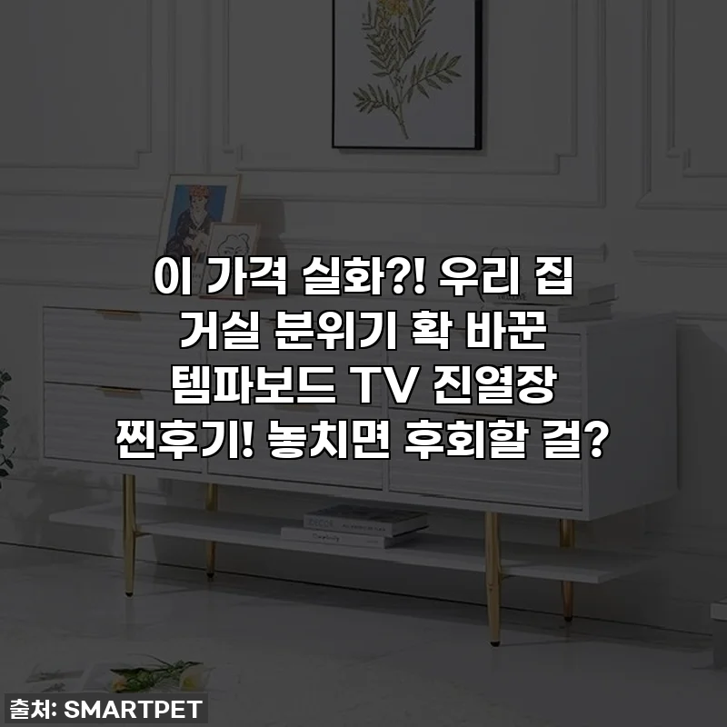이 가격 실화?! 우리 집 거실 분위기 확 바꾼 템파보드 TV 진열장 찐후기! 놓치면 후회할 걸?