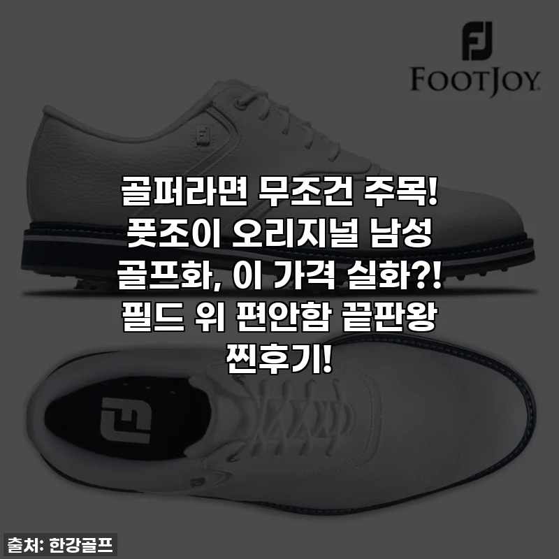 골퍼라면 무조건 주목! 풋조이 오리지널 남성 골프화, 이 가격 실화?! 필드 위 편안함 끝판왕 찐후기!