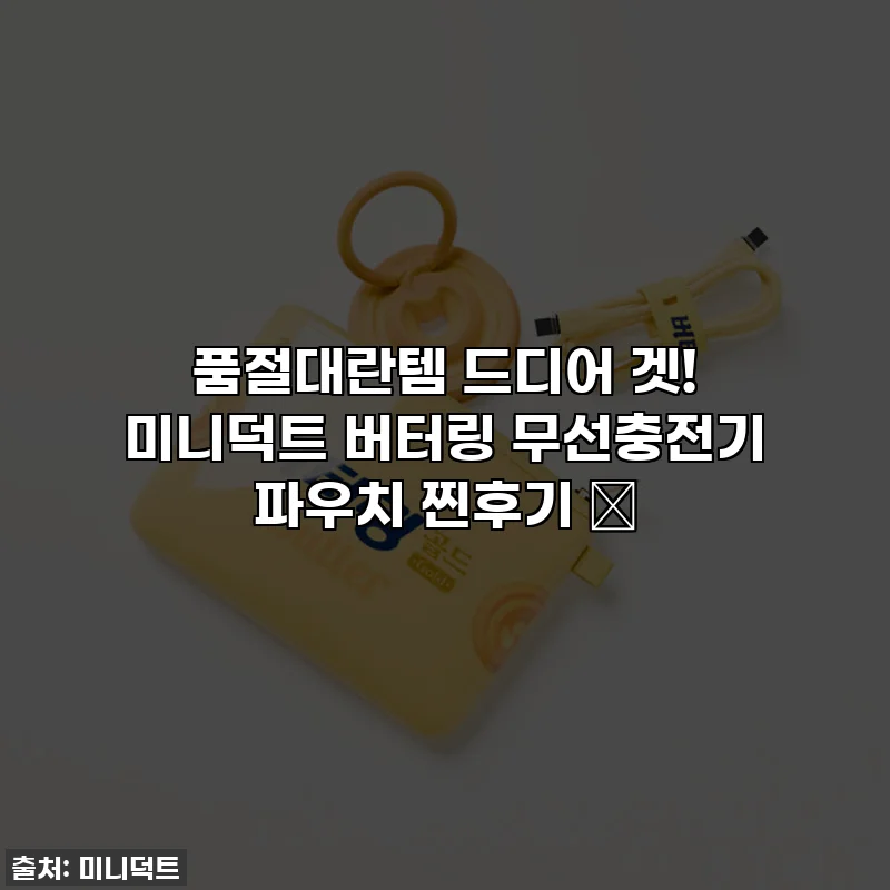 품절대란템 드디어 겟! 미니덕트 버터링 무선충전기 파우치 찐후기 ✨
