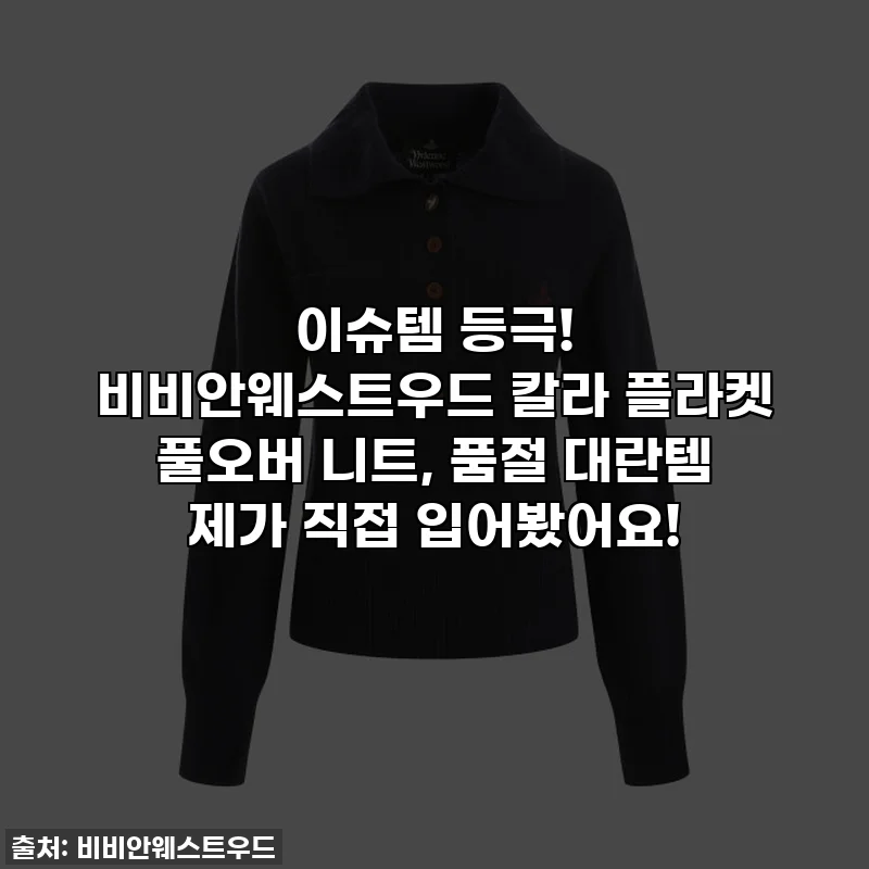 이슈템 등극! 비비안웨스트우드 칼라 플라켓 풀오버 니트, 품절 대란템 제가 직접 입어봤어요!