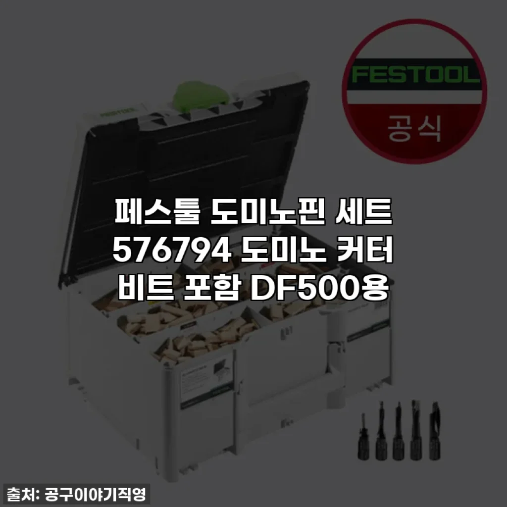 페스툴 도미노핀 세트 576794 도미노 커터 비트 포함 DF500용