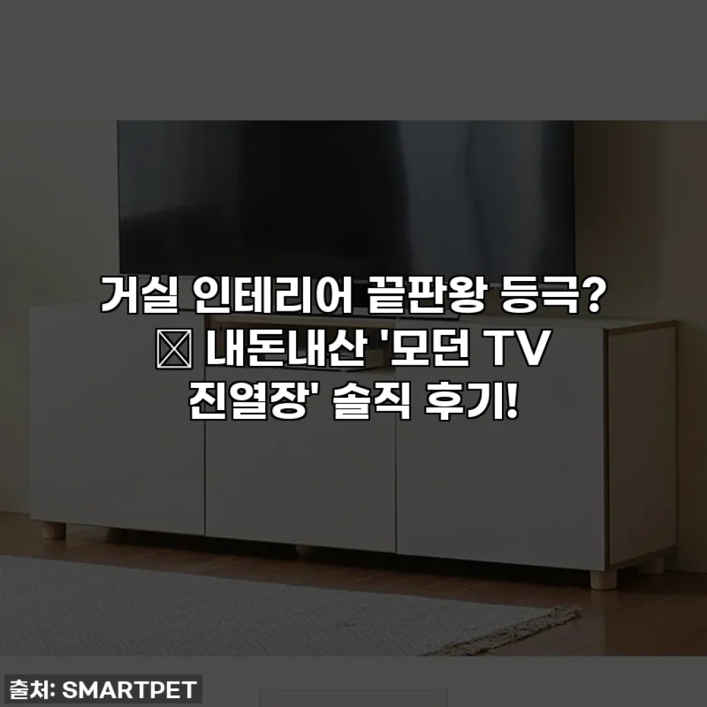 거실 인테리어 끝판왕 등극? 💖 내돈내산 '모던 TV 진열장' 솔직 후기!