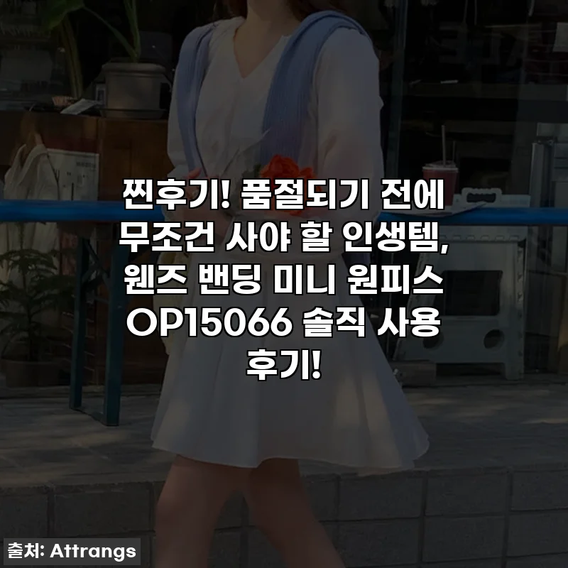 찐후기! 품절되기 전에 무조건 사야 할 인생템, 웬즈 밴딩 미니 원피스 OP15066 솔직 사용 후기!