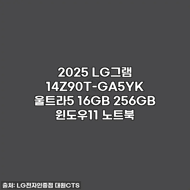 2025 LG그램 14Z90T-GA5YK 울트라5 16GB 256GB 윈도우11 노트북