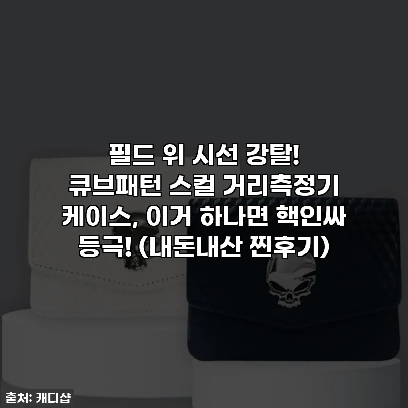 ⛳ 필드 위 시선 강탈! 큐브패턴 스컬 거리측정기 케이스, 이거 하나면 핵인싸 등극! (내돈내산 찐후기)