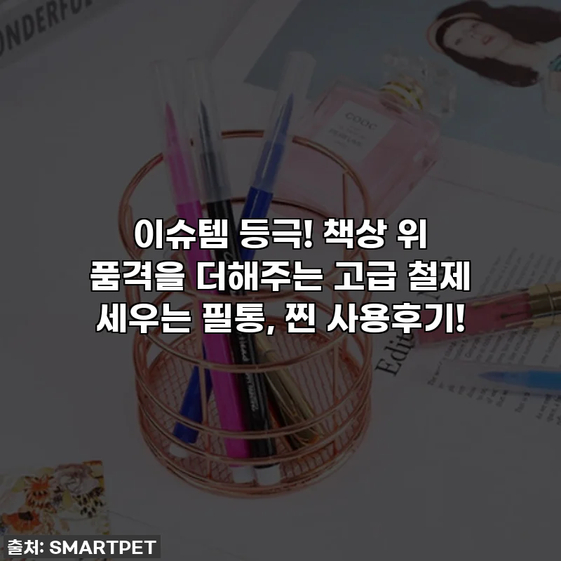 이슈템 등극! 책상 위 품격을 더해주는 고급 철제 세우는 필통, 찐 사용후기!