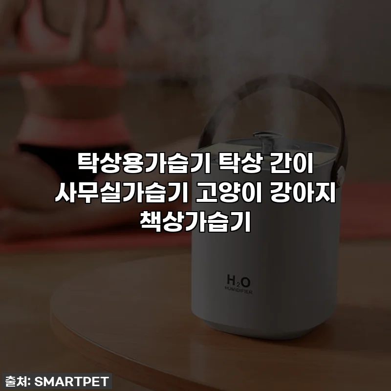 탁상용가습기 탁상 간이 사무실가습기 고양이 강아지 책상가습기