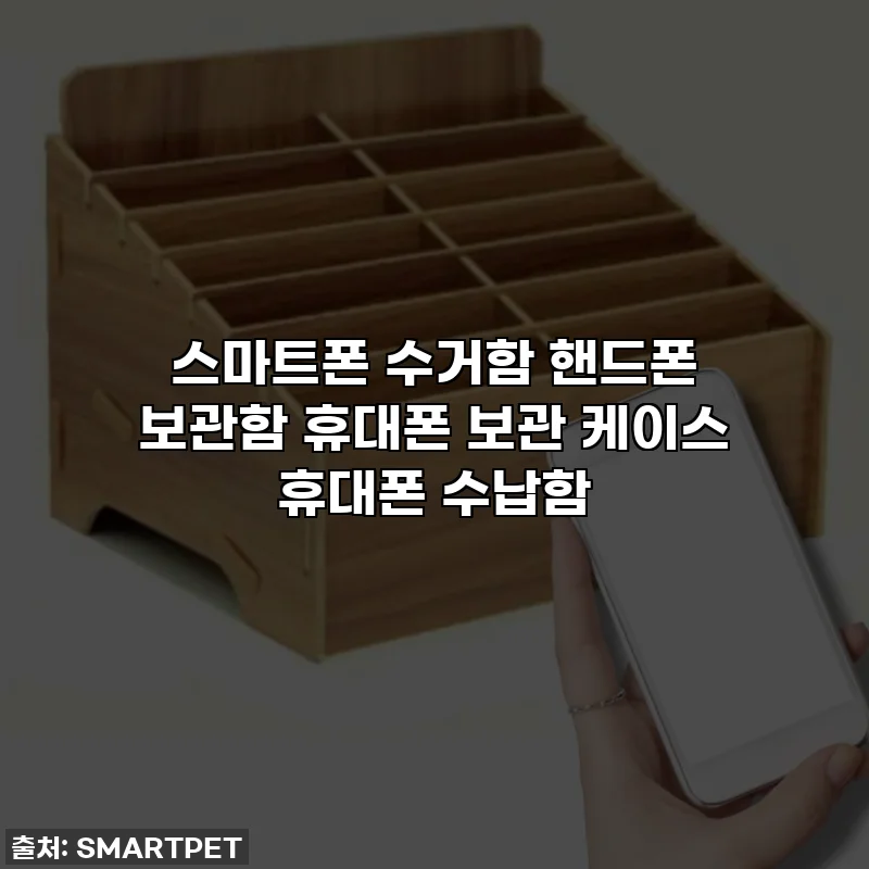 스마트폰 수거함 핸드폰 보관함 휴대폰 보관 케이스 휴대폰 수납함