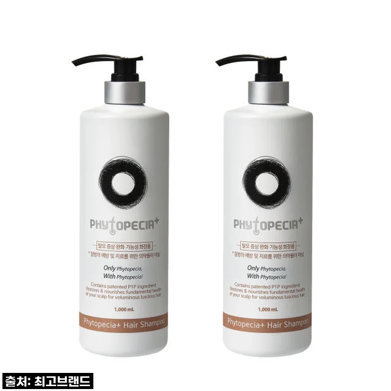 피토페시아 플러스 헤어샴푸 1000ml 두피케어 탈모완화 기능성 x 2개구성