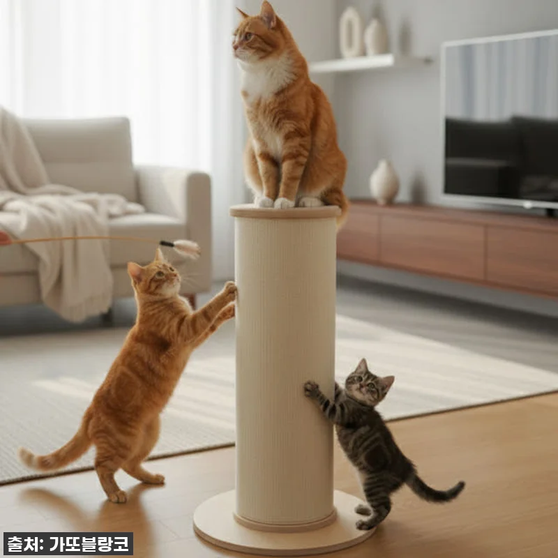 통큰 스크래쳐 대형 수직: 우리 냥이 관련 이미지 2