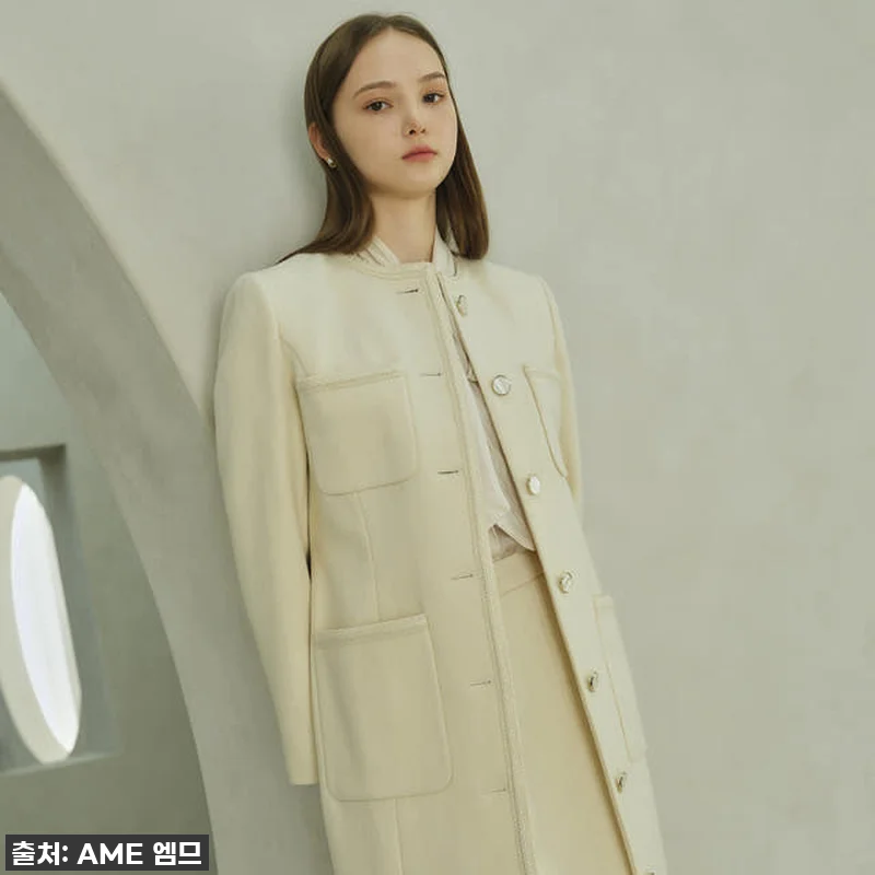 ELENA 라운드 트리밍 코트 (AW 관련 이미지 2