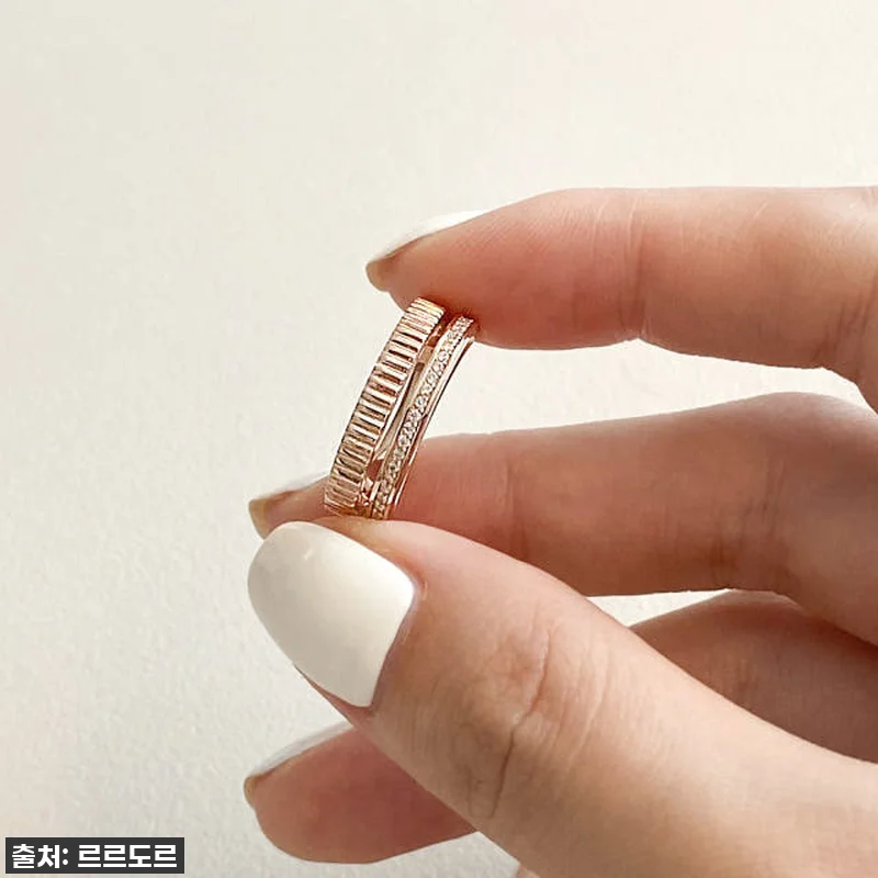 14k 두줄 볼드 반지 물결 검지 중 관련 이미지 5